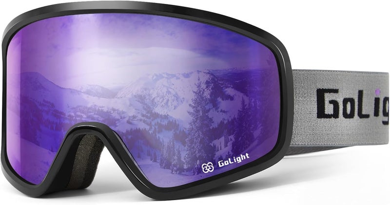 Golight Polarized Anti-Glare Ski Goggles XL OTG – Anti-Fog Double Lens, UV400, Triple-Foam, Anti-Slip Strap for Men & Women - Image 1